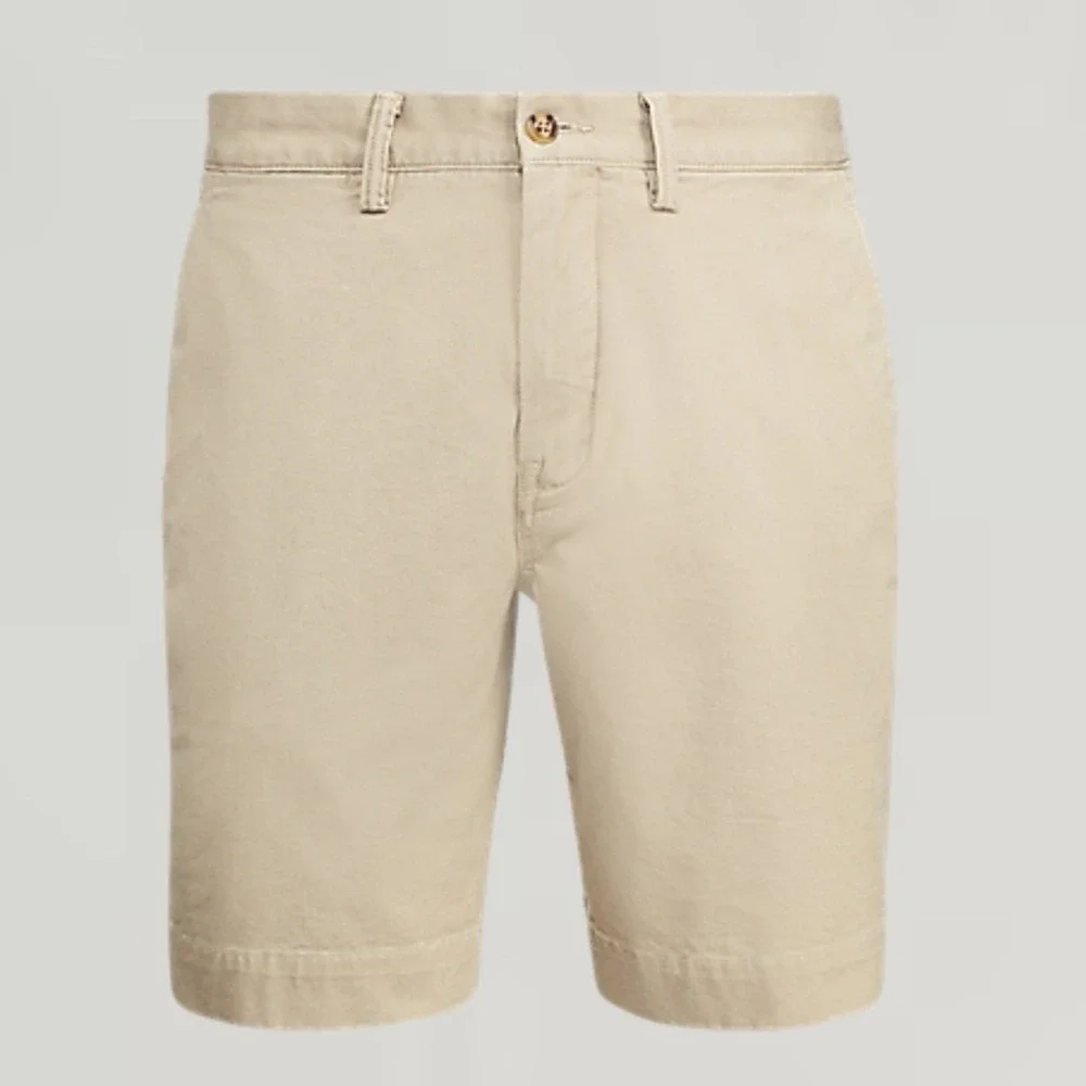 Polo Ralph Lauren Men's 35 Khaki Tan Stretch Straight Fit Chino Shorts 8